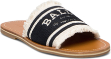 Bianka Flat Shoes Summer Shoes Flat Sandals Svart Bally*Betinget Tilbud