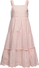 Dress Embroidery Dresses & Skirts Dresses Casual Dresses Sleeveless Casual Dresses Pink Creamie