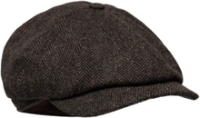 Newsboy Classic Cap Accessories Headwear Flat Caps Brun Wigéns*Betinget Tilbud