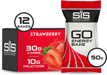 SiS GO Energy Bake Energibar Eske Strawberry, 12 x 50 g