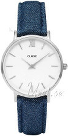 Cluse CL30030 Minuit Hvit/Lær Ø33 mm