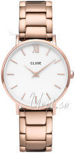 Cluse CW0101203027 Minuit Hvit/Rose-gulltonet stål Ø33 mm
