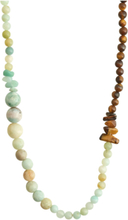 Soulmates Necklace Mint/Gold-Plated Accessories Jewellery Necklaces Pearl Necklaces Multi/patterned Pilgrim