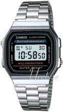 Casio A168WA-1YES Collection Stål 38.6x36.3 mm