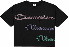 Kortærmet T-shirt til Kvinder Champion Crewneck T-Shirt Sort M