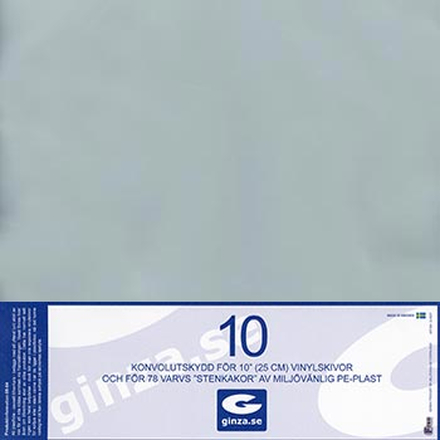 Skyddsplast för EP-Skivor 10"" (0,14 mm) 10-pack