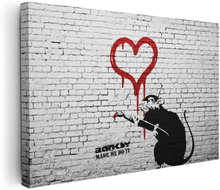 Premium Canvastavla - Made Me Do It - Banksy (Graffiti)
