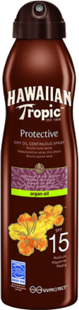 Dry Oil Argan C-Spray Spf 15 177 Ml Solkrem Kropp Nude Hawaiian Tropic*Betinget Tilbud