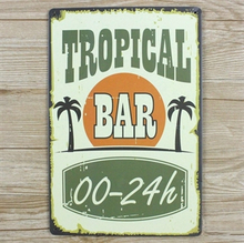 Emaljeskilt Tropical Bar