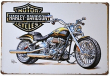 Emaljeskilt Harley Davidson