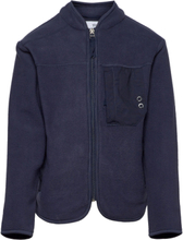 "Hayes Kids Fleece Zip Outerwear Fleece Outerwear Fleece Jackets Blue Kronstadt"