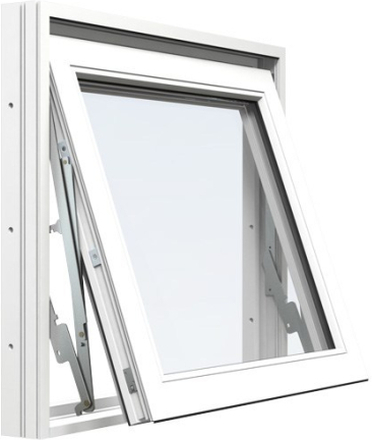 Vridfönster Energi Aluminium Vit, 11, 13