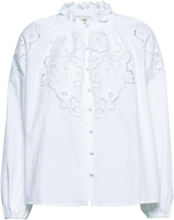 Margaux Shirt Langermet Skjorte Hvit By Malina*Betinget Tilbud
