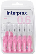 Interprox Mellanrumsborste Rosa Nano 0,6 mm 6 st