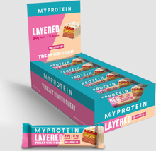 Layered Protein Bar - 12 x 60g - Vanilla Birthday Cake - NEW