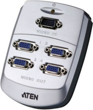 Aten VS84, VGA, 4x VGA, 4x HD15 FM, 1920 x 1440 pixel, Sølv, 65 m