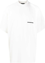 Balenciaga Strike 1917 Overdimensjonert t-skjorte hvit/svart