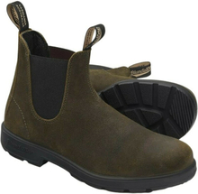 Khaki / Olive Green Blundstone Boot Suede Bn 569 skoler