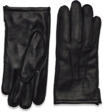 Goatskin Gloves Accessories Gloves Finger Gloves Svart Sebago*Betinget Tilbud
