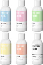 Färgpaket Pastell, oljebaserade ätbara färger - Colour Mill