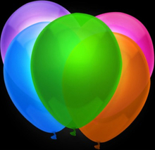 Ballonger Neon Flerfärgade - 100-pack Blandade
