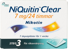 NiQuitin Clear depotplåster 7 mg 7 st