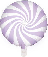 Lys Lilla Candy Mønstret Folieballong 45 cm