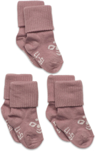 Sora 3-Pack Sock Socks & Tights Baby Socks Rosa Hummel*Betinget Tilbud