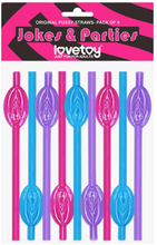 Lovetoy Pussy Straws 9-pack Sugerør