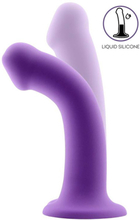 Bouncy Liquid Silicone Flexible Dildo Purple 18cm Dildo
