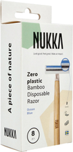 No Brand Nukka Disposable Razor Bamboo Ocean Blue 8-Pack