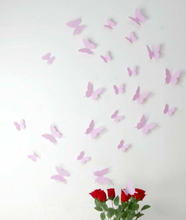 3D Fjärilsdekor -Rosa