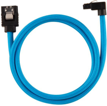 Corsair Premium Sleeved SATA Data Cable Set with 90° Connectors, Blue, 60cm