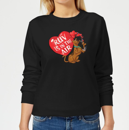 Scooby Doo Ruv Is In The Air Women's Sweatshirt - Black - S