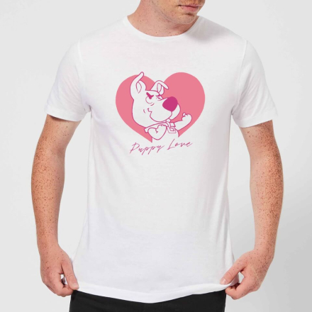 Scooby Doo Puppy Love Men's T-Shirt - White - 5XL