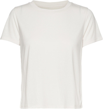 Basic Tee T-shirts & Tops Short-sleeved Creme Moonchild Yoga Wear*Betinget Tilbud