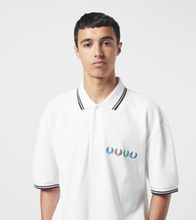 Fred Perry x Beams Twin Tip Short Sleeve Polo Shirt, vit
