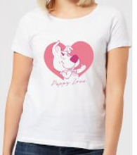 Scooby Doo Puppy Love Women's T-Shirt - White - S - White