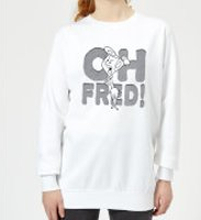 The Flintstones Oh Fred! Women's Sweatshirt - White - M - White