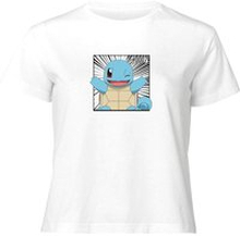 Pokémon Pokédex Squirtle #0007 Women's Cropped T-Shirt - White - XS