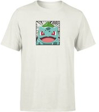 Pokémon Pokédex Bulbasaur #0001 Men's T-Shirt - Cream - L
