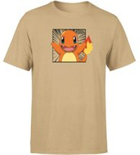 Pokémon Pokédex Charmander #0004 Men's T-Shirt - Tan - S