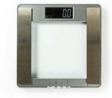 Nedis Personvåg | Digital | Silver | Härdat Glas | Maximal vägningskapacitet: 180 kg | Kroppsanalys