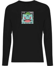 Pokémon Pokédex Bulbasaur #0001 Men's Long Sleeve T-Shirt - Black - L