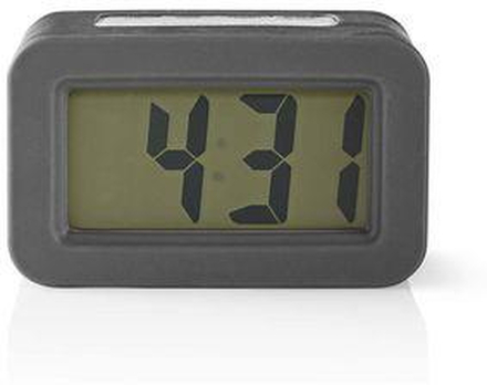 Nedis Digital skrivbords alarmklocka | Bakgrundsbelysning LCD | 3.5 cm | Bakgrundsbelysning | Snooze-funktion | Nej | Grå / Vit