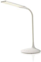 Nedis LED Bordslampa | Dimbar | 280 lm | Uppladdningsbara | Peka på funktion | Vit