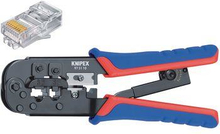 Knipex Pressverktyg för modularkontakter Westernstickproppar RJ11/12 (6-pin) 9.65 mm, RJ45 (8-pin)11.68 mm