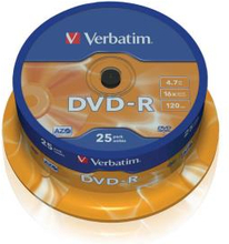 VERBATIM DVD-R 4,7GB 25-pack 16x Spindel