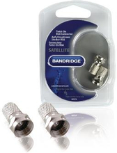 Bandridge F-Kontakt 5.5 mm Hane Silver