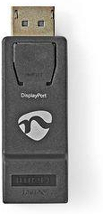 Nedis Displayport-adapter | DisplayPort Hane | HDMI- Hona | 4K@30Hz | Nickelplaterad | Rak | ABS | ABS | Svart | Låda
